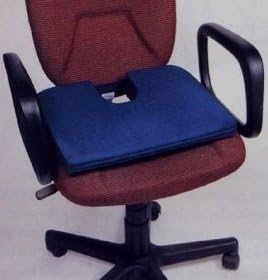 Lift Cushion Portable Lumbar Back Support Pillow for Car - Coccyx, Tailbone and Back Support Cushion for Office Chair, Lumbar Wedge Extended Extra Large - Tush-Cush Orthopedic Seat Cushion, Navy Blue