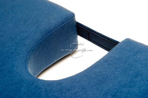Lift Cushion Portable Lumbar Back Support Pillow for Car - Coccyx, Tailbone and Back Support Cushion for Office Chair, Lumbar Wedge Extended Extra Large - Tush-Cush Orthopedic Seat Cushion, Navy Blue