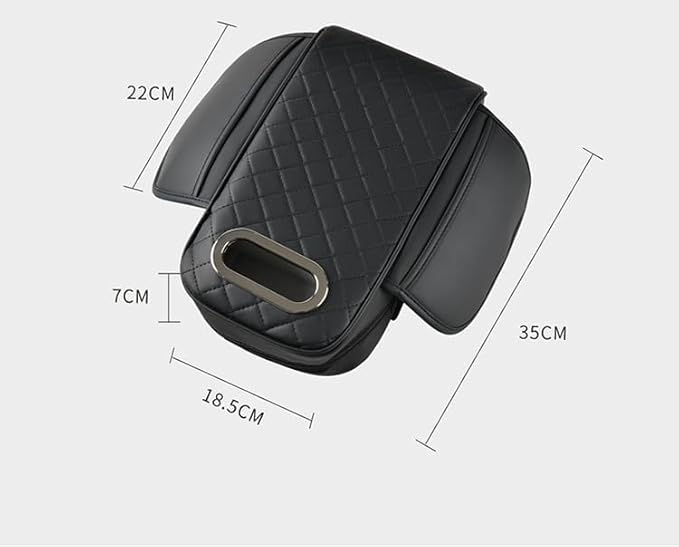Car Armrest Pad for Hyundai Venue 2020–2025, Center Console Cover with Memory Foam Cushion, Anti-Slip Protector, Arm Rest Cushion Car Interior Accessories,B Beige