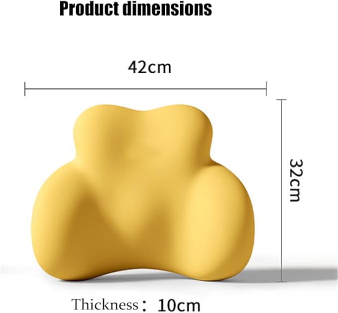 Car Lumbar Support Pillow for Honda Civic 4 Door Sedan 2016-2019 2020 2021 Memory Foam Back Support Cushion Breathable Car Seat Lumbar Pad Accessories,Dark Gray
