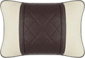 Luxury NAPPA Headrest Compatible For Mercedes Maybach S-Class Leather Lumbar Pillows Car Neck Travel Seat Cushion Support Car Accessories(Beige coffee)