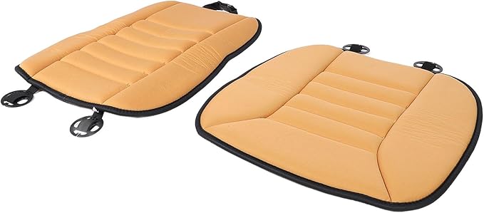 Ejoyous Car Seat Cushion with Back Support Pillow, Memory Foam Driving Seat Cushion and Lumbar Pillow for SUV Trucks Office Chair (Orange)