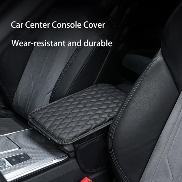 Car Armrest Cover for Toyota Cressida 1977–1992, Center Console Pad, Leather Armrest Box Protector, Waterproof Anti-Scratch Console Lid Cushion,Comfort Interior Accessories,D-Beige