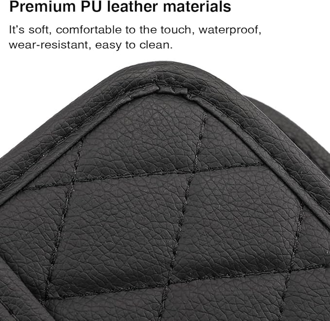 Car Seat Back Organizer, Hanging PU Leather Car Storage Bag, Compatible with Most Vehicles Interior Accessories Organizer