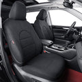 coverdream Custom Seat Covers Compatible with Select Toyota Highlander 2014 2015 2016 2017 2018 2019,Three Row,Second Row 40/60 Split (Black,Full Set)