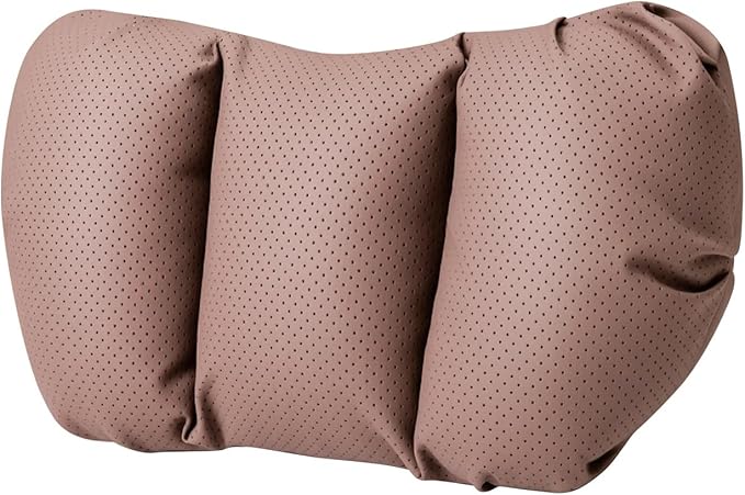 Car Neck Pillow & Lumbar Support for Mazda MX-5 Miata 2019-2023 Ergonomic Breathable Mesh Auto Seat Back Cushion Headrest,Brown-Neck Pillow