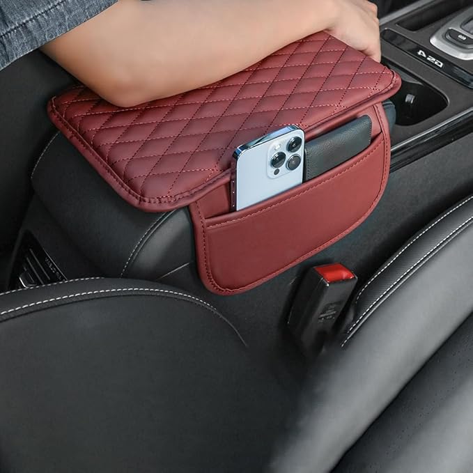 Cover Center Console for Toyota Land Cruiser 2000-2015 2016 2017 2018 2019 2020 2021 2022 2023 2024, Console Cover Protective Car Center Console Cushion Pad Anti-Scratch Car Accessories