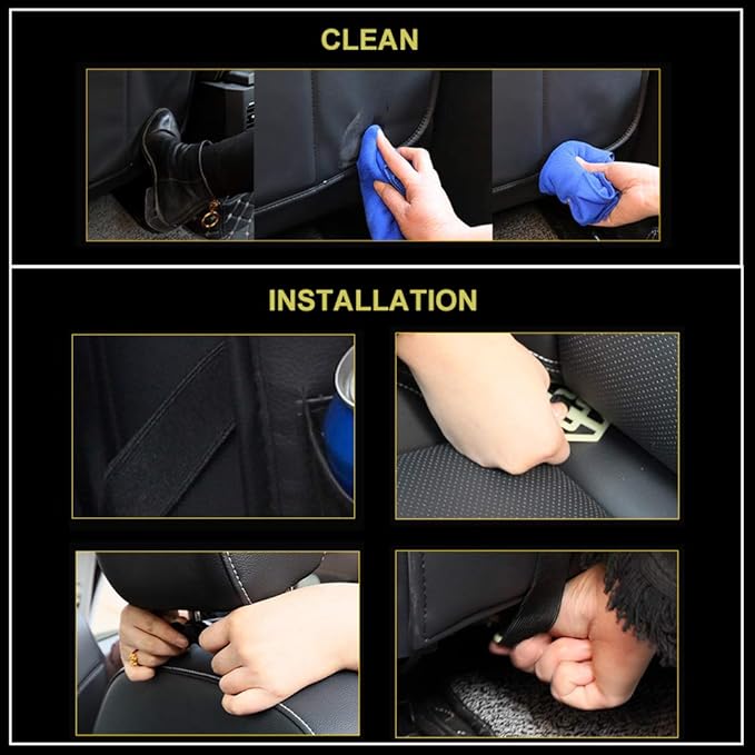 Car Seat Back Organizer PU Leather Storage Bag Universal Auto Multi-pocket Backseat Organizer with Foldable Table Tray