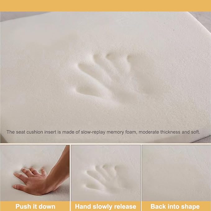 Car Seat Cushion with Lumbar Support Pillow, Memory Foam Design for Pain Relief and Enhanced Comfort, Ergonomic Support for Long Sitting