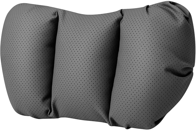 Car Neck Pillow & Lumbar Support for Lincoln Aviator 2020-2024 Ergonomic Breathable Mesh Auto Seat Back Cushion Headrest,Black-Neck Pillow