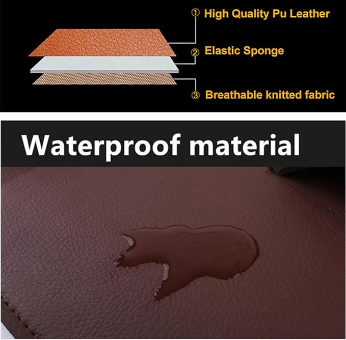 Car Seat Back Organizer PU Leather Storage Bag Universal Auto Multi-pocket Backseat Organizer with Foldable Table Tray