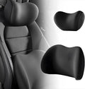 Car Lumbar Support Pillow and Car Neck Pillow for Mercedes-Benz ML-Class (W164), Ergonomic Car Seat Headrest Lumbar Cushion for Back Pain Relief,Black-Lumbar Cushion