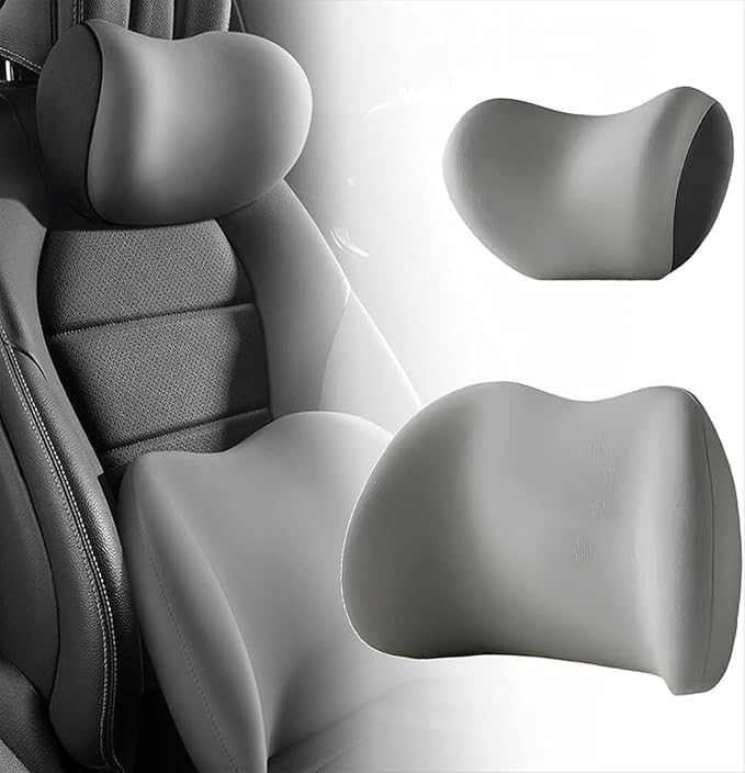 Car Lumbar Support Pillow and Car Neck Pillow for Mercedes-Benz ML-Class (W164), Ergonomic Car Seat Headrest Lumbar Cushion for Back Pain Relief,Black-Lumbar Cushion