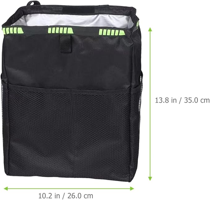 Waterproof Car Seat Back Organizer Large Capacity Hanging Storage Bag with Trash Bin and Cup Holder for Backseat Passenger Car Interior Accessories