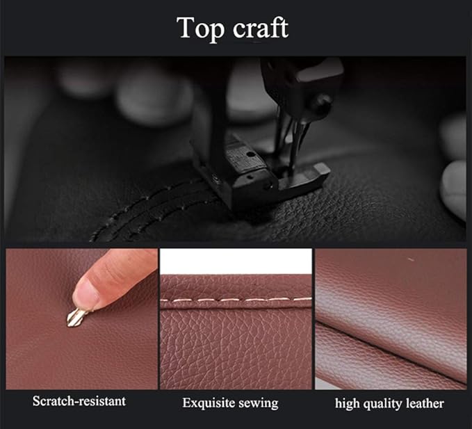 Car Seat Back Organizer PU Leather Storage Bag Universal Auto Multi-pocket Backseat Organizer with Foldable Table Tray