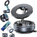 Boxgear Vacuum Magnetic Phone Holder for Car – Strong Suction Cup Mount, Foldable Magnet Phone Stand for All Smartphones, Compatible with Cars, Gym & Bathroom Mirrors