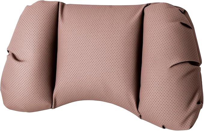 Car Neck Pillow & Lumbar Support for Mazda MX-5 Miata 2019-2023 Ergonomic Breathable Mesh Auto Seat Back Cushion Headrest,Brown-Lumbar Support