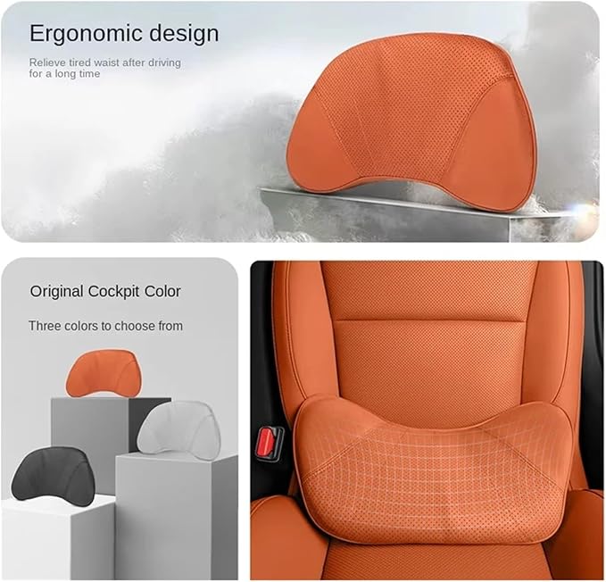 Car Lumbar Support Cushion Compatible For Lixiang L6/l7/l8/l9 Breathable Seat Back Cushion Memory Foam Waist Pillow Interior Accessories(TZH)