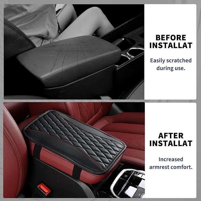 Auto Center Console Pad for Kia Stinger(2017-2023) Accessories Car Armrest Cushion Protects Your armrest and Feels Comfortable on Your Elbows and arms