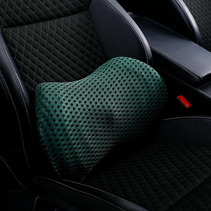 Car seat Cushion Lumbar Support car backrest Cushion Lumbar Protection Lumbar Pillow Driver's seat Lumbar Support in car (Green)