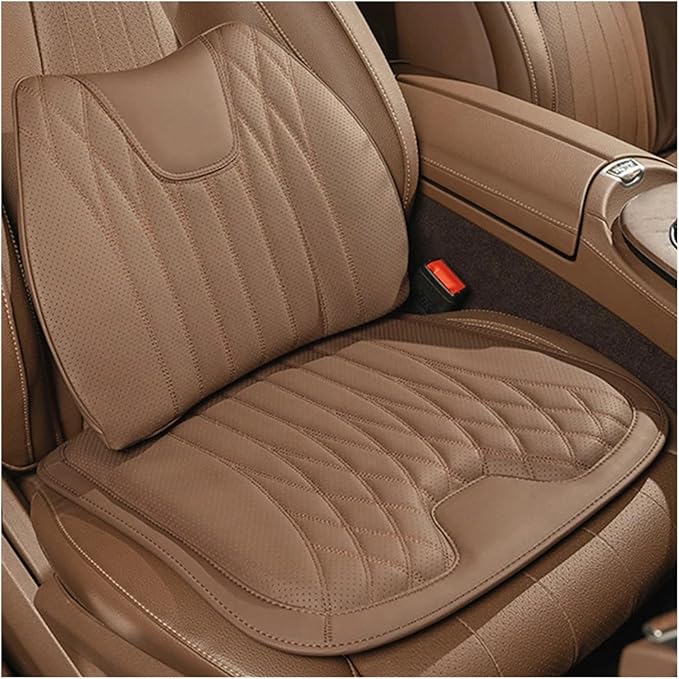 KAnduo M Car Seat Cushion for BMW All Model I3 I4 I8 X1 X2 X3 X4 X5 X5M X6 X7 Z4 Car Lumbar Support Pillow Auto Seat Waist Back Cushion Y (Color : Brown A)