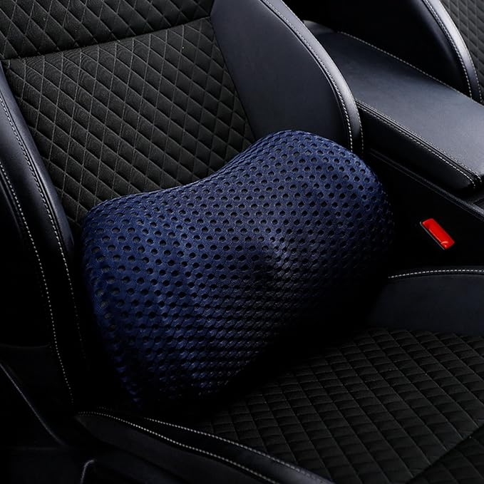 Car seat Cushion Lumbar Support car backrest Cushion Lumbar Protection Lumbar Pillow Driver's seat Lumbar Support in car (Navy Blue)