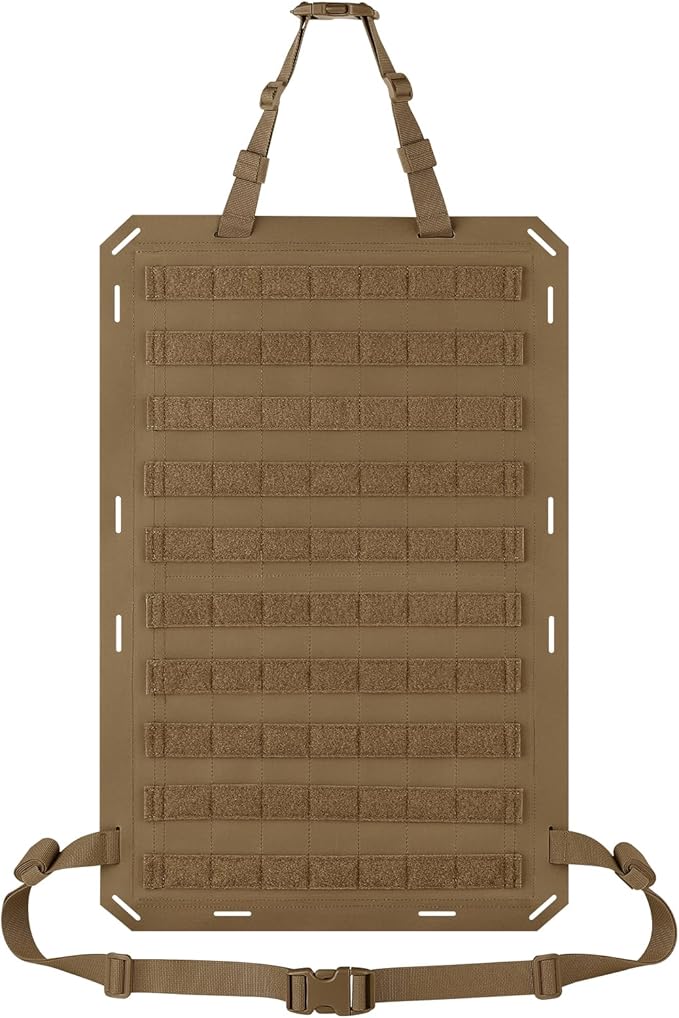 Molle Panels for Car Back Seat, Tactical Seat Back Organizer Covers for Vehicles Truck, Tactical Car Accessories Foldable for Universal Automotive(CB-Foldable)
