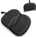 masteymoh Foldable Seat Cushion for Travel, Honeycomb Gel Cushion with Zipper & Handle, Portable Silicone Gel Seat Cushion for Cars, Honeycomb Butt Pillow 15.8 x 13.3 x 1.4 Inches (1 in Black)