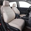 coverdream Custom Seat Covers Compatible with Select Toyota Highlander 2014 2015 2016 2017 2018 2019,Three Row,Second Row 40/60 Split (Beige,Full Set)
