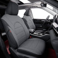 coverdream Grand Highlander Seat Covers for 2024 2025 2026 Toyota Grand Highlander SUV,2nd Row 40/60 Split,Fully Covered,Luxury Leather Car Seat Protector(Full Set,Black/Grey)