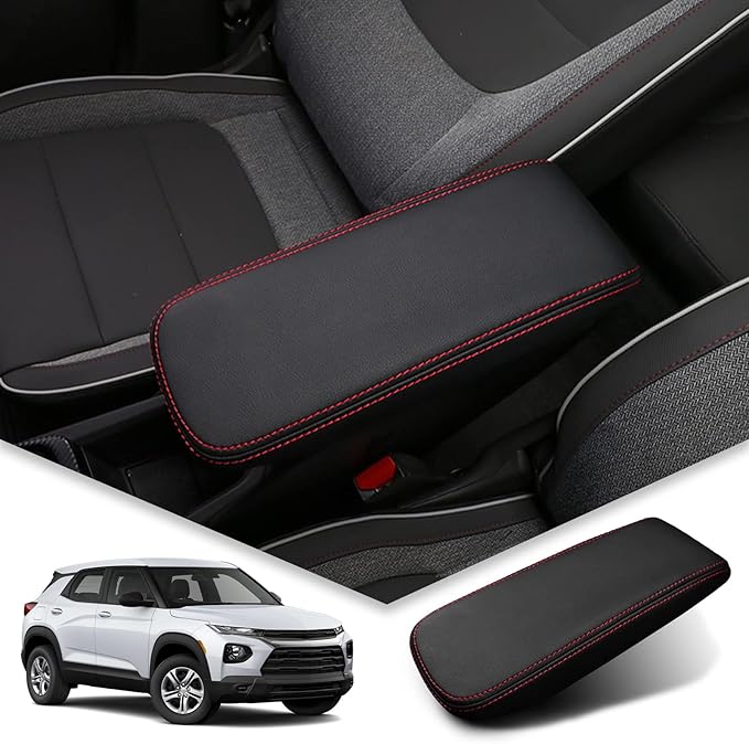BIBIBO 2025 2026 Chevy Trailblazer Center Console Cover for 2021-2023-2025 2026 Chevy Trailblazer Console Lid,Trailblazer Arm Rest Pad Cover,2025 Chevy Trailblazer Interior Accessories Arm Rest Cover