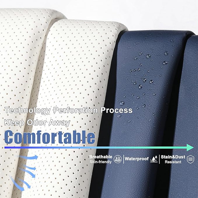 AREKA 2 Seat Covers for Honda Accord 2003-2026 Breathable Car Seat Covers,Anti-Slip Waterproof Car Seat Protectors with Airbag,Automotive Vehicle Cushion with Storage Pockets (Standard,Blue)