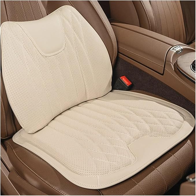 KAnduo M Car Seat Cushion for BMW All Model I3 I4 I8 X1 X2 X3 X4 X5 X5M X6 X7 Z4 Car Lumbar Support Pillow Auto Seat Waist Back Cushion Y (Color : Beige A)