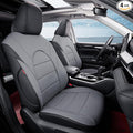 Full Set Highlander Seat Covers for 2020-2026 Toyota Highlander Suv Seat Cushion,2nd Row Captain Chair,Fully Covered,Luxury Waterproof Leather Car Seat Protector,Fit Like A Glove (Black & Gray)