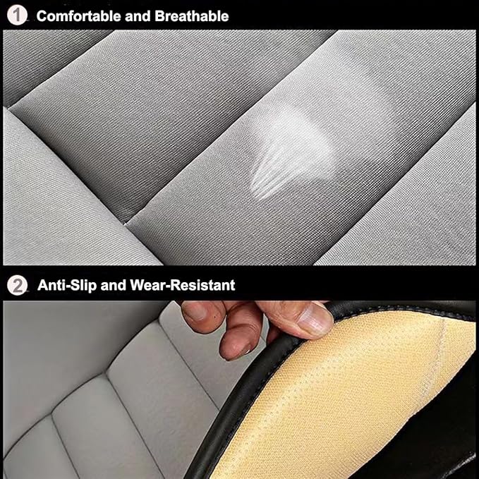 Car Seat Cushion with Lumbar Support Pillow, Memory Foam Design for Pain Relief and Enhanced Comfort, Ergonomic Support for Long Sitting