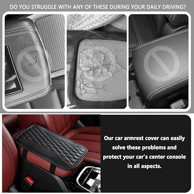 Auto Center Console Pad for Toyota Ipsum(2002) Accessories Car Armrest Cushion Protects Your armrest and Feels Comfortable on Your Elbows and arms