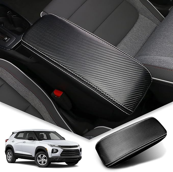 BIBIBO for Trailblazer 2024 2025 2026 Accessories,Center Console Armrest Cover for 2021-2026 Chevy Trailblazer Arm Rest Cover,2025 Trailblazer Car Arm Rest Pad Seat Box Cover,Trailblazer Console Cover
