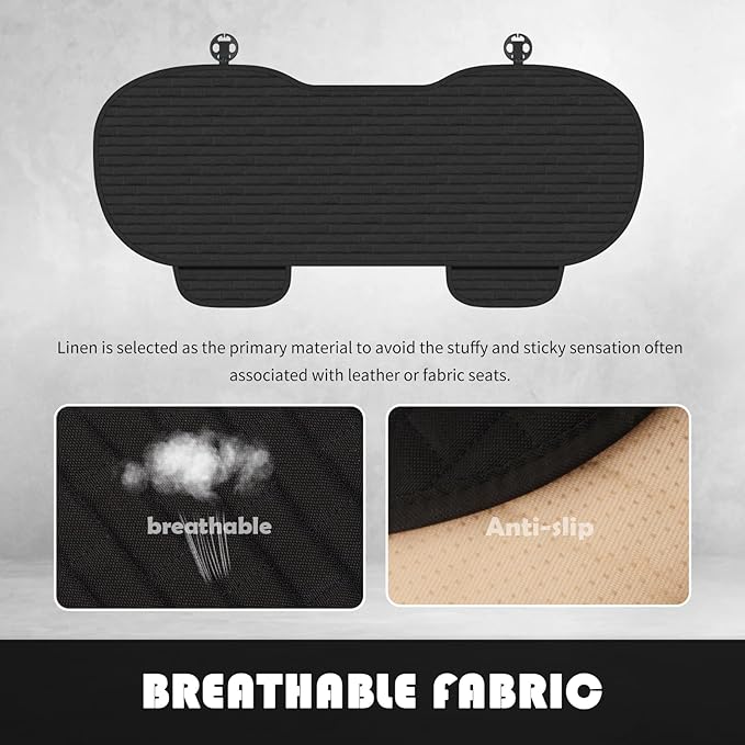 Upgraded Car Back Seat Covers with Storage Bag,Versatile Car Rear Seat Cover for Protecting Seats and Organizing Items,Breathable Cars Bench Seats Cover with Non-Slip Design