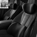Car Headrest & Lumbar Support Cushion for Citroen DS3 C5 C3 C2 C4 C6, Ergonomic Automotive Seat Neck Pillow Lumbar Backrest Pad Neck Back Pain Relief Detachable Washable,Black