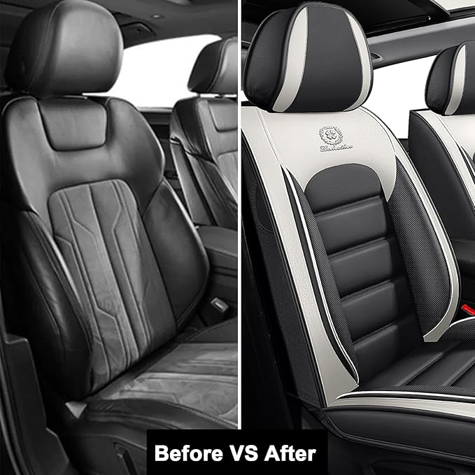 AREKA 2 Seat Covers for Honda Accord 2003-2026 Breathable Car Seat Covers,Anti-Slip Waterproof Car Seat Protectors with Airbag,Automotive Vehicle Cushion with Storage Pockets (Standard,Gray)
