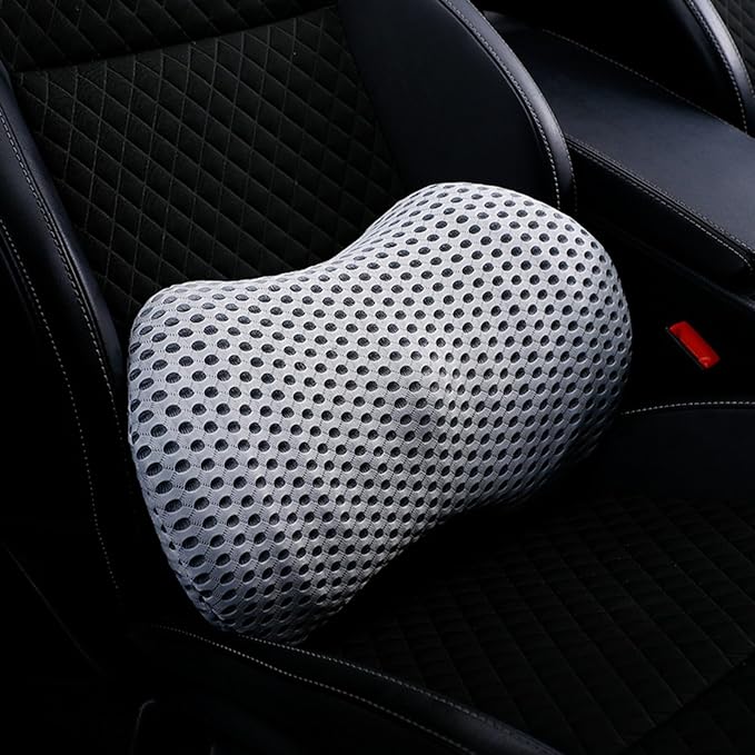 Car seat Cushion Lumbar Support car backrest Cushion Lumbar Protection Lumbar Pillow Driver's seat Lumbar Support in car (Light Gray)