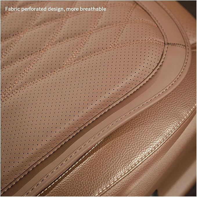 KAnduo M Car Seat Cushion for BMW All Model I3 I4 I8 X1 X2 X3 X4 X5 X5M X6 X7 Z4 Car Lumbar Support Pillow Auto Seat Waist Back Cushion Y (Color : Brown C)
