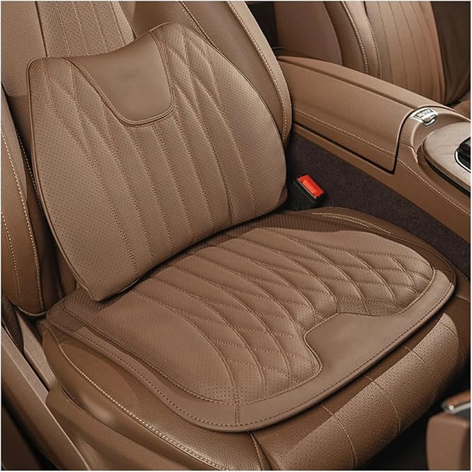 Car Seat Cushion for BMW All Model I3 I4 I8 X1 X2 X3 X4 X5 X5M X6 X7 Z4 Car Lumbar Support Pillow Auto Seat Waist Back Cushion (Color : Red C)