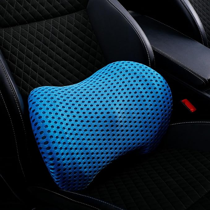 Car seat Cushion Lumbar Support car backrest Cushion Lumbar Protection Lumbar Pillow Driver's seat Lumbar Support in car (Sky Blue)