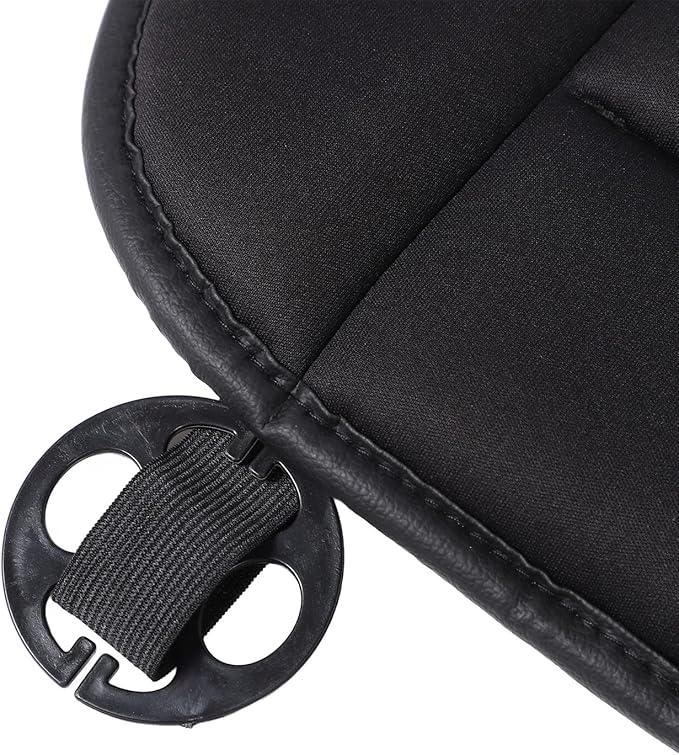 Ejoyous Car Seat Cushion with Back Support Pillow, Memory Foam Driving Seat Cushion and Lumbar Pillow for SUV Trucks Office Chair (Black)