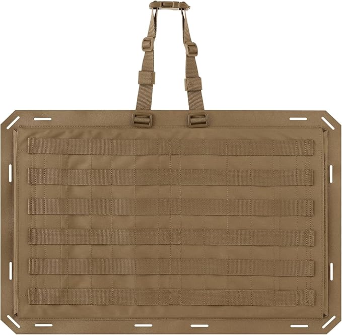 Molle Panels for Car Back Seat, Tactical Seat Back Organizer Covers for Vehicles Truck, Tactical Car Accessories Foldable for Universal Automotive(CB-Foldable)