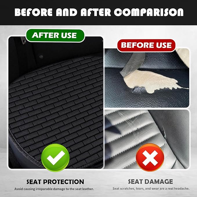 Upgraded Car Seat Covers Front Seats with Storage Bag,Versatile Front Seat Covers for Cars for Protection and Organization,Breathable Bottom Seats Cover for Cars
