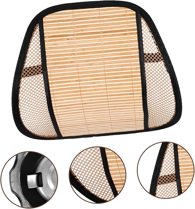 Lumbar Support Cushion for Car Seat Home Ergonomic Back Rest Pillow Breathable Mesh Cover for Lower Versatile Use for Office Chair Travel