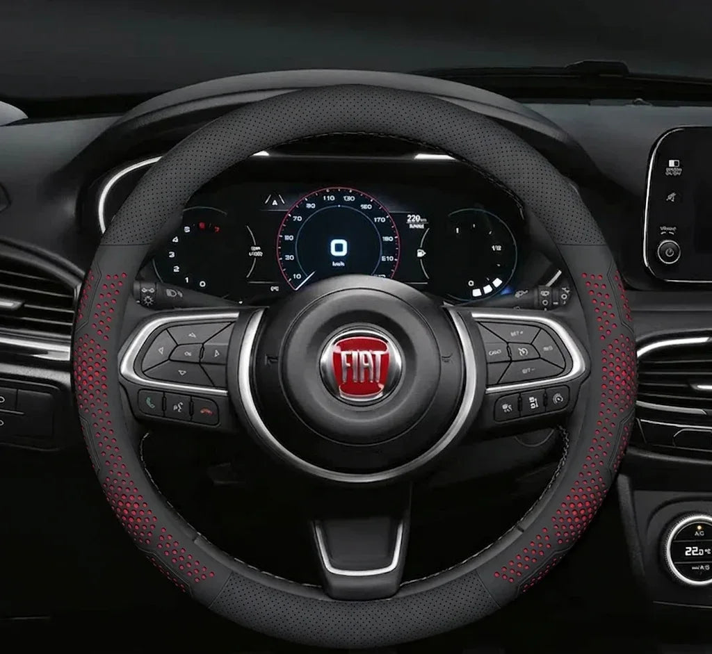 Fiat Breathable Leather Steering Wheel Cover