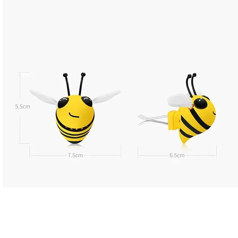 AutoVibe Cute Bee Car Air Freshener - Vent Clip Perfume Diffuser